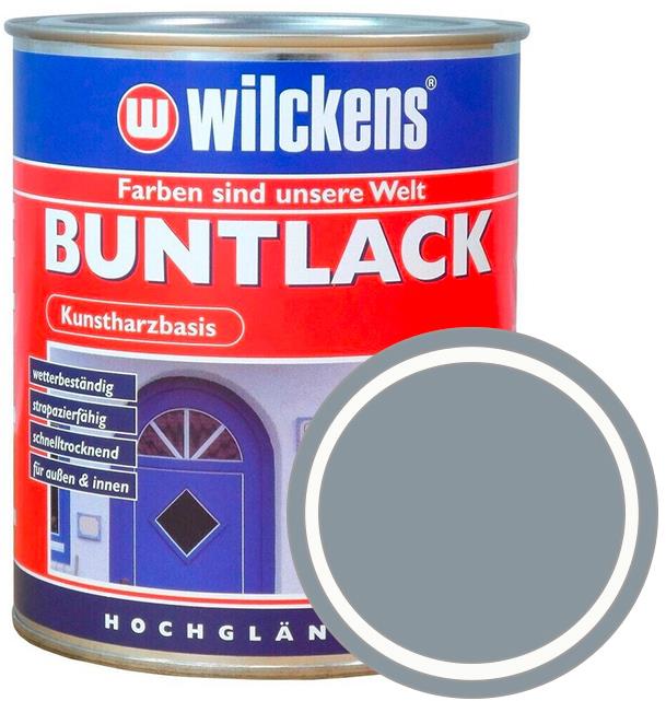 Wilckens Syntetická vrchná farba vysoký lesk Buntlack Hochglaezend, 0,75 l, strieborná