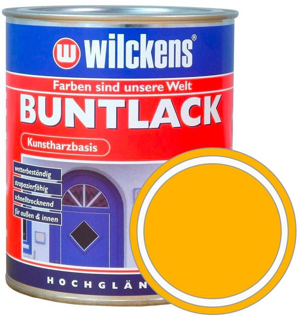 Wilckens Syntetická vrchná farba vysoký lesk Buntlack Hochglaezend, 0,75 l, žltá