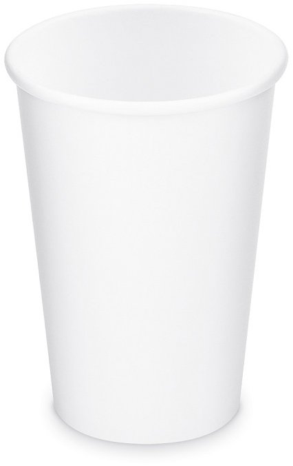 Wimex papierový téglik 330 ml, priemer 80 mm, biely – 50 ks