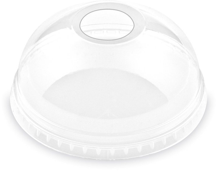 Wimex víčko pro kelímek, vypouklé, s otvorem na brčko, průměr 95 mm - 50 ks