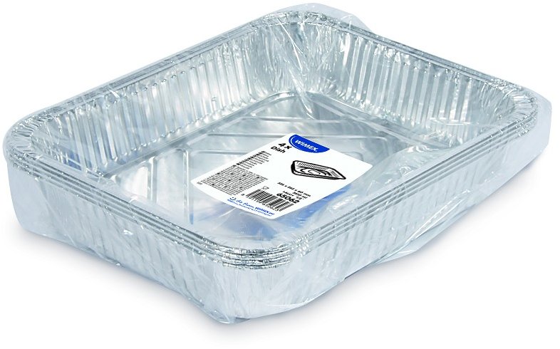 Wimex Gastro GN 1/2 Hliníková mísa 3610 ml, 326 × 262 × 60 mm, hranatá - 4 ks