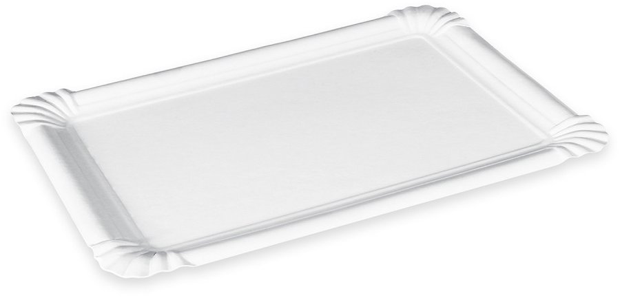 Wimex papierová tácka `6`, 19 × 27 cm, biela – 100 ks