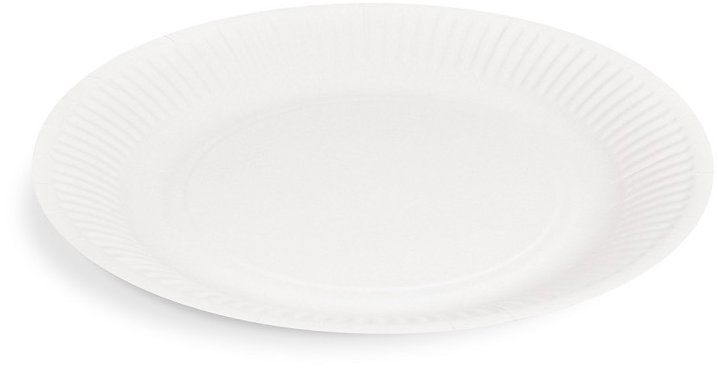 Wimex Papírový talíř průměr 18 cm, bílý - 100 ks