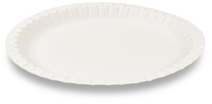 Wimex Papírový talíř průměr 23 cm, bílý - 100 ks