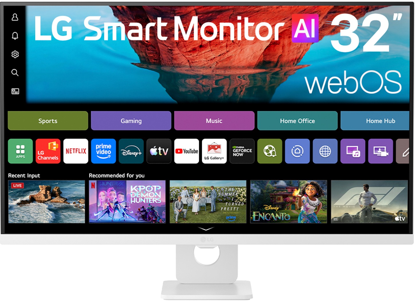 32" LG Smart 32U721SB-W