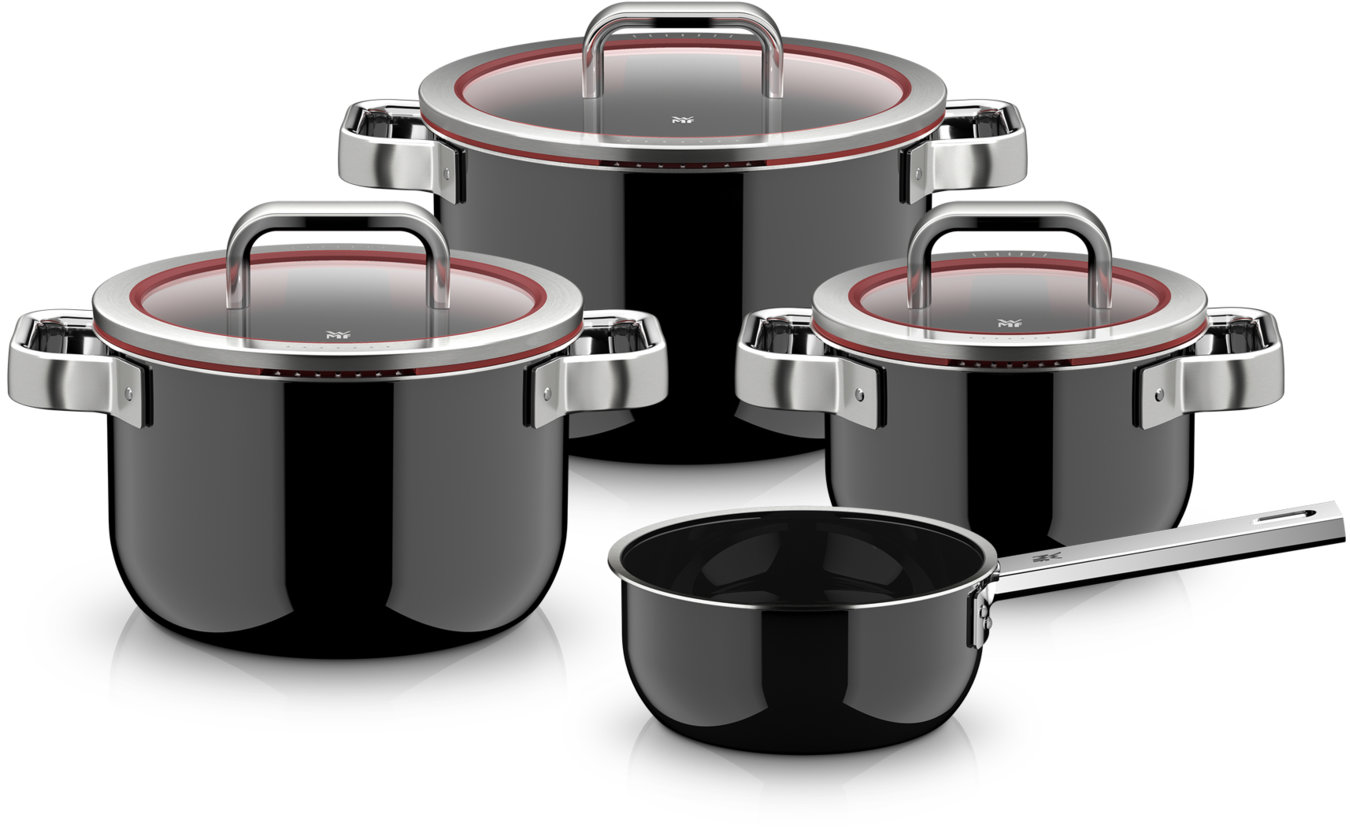 WMF Súprava hrncov 4 ks Fusiontec Function Pro čierna 0518605290