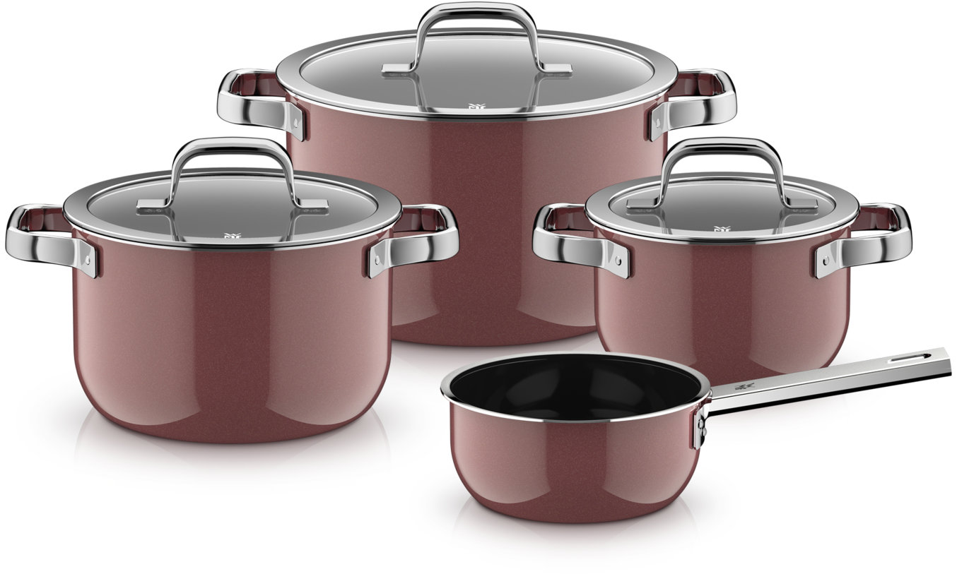 WMF Sada hrnců 4 ks Fusiontec Mineral Pro růžový křemen 0518955290