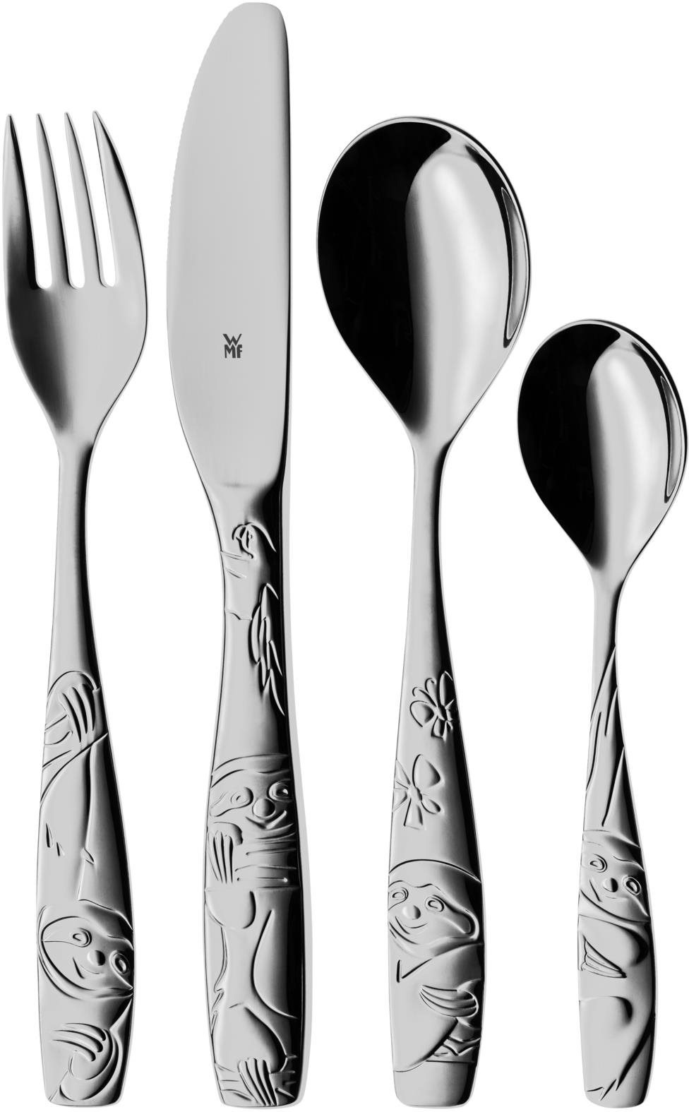 WMF 1286066040 Detská súprava príboru Leňochod, 4 ks
