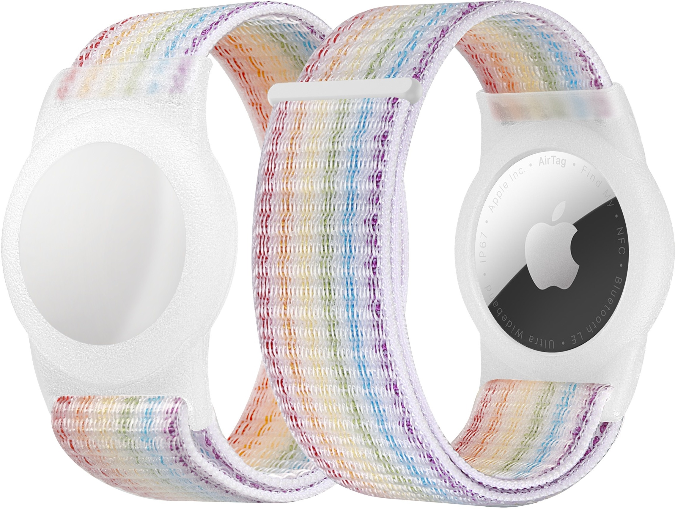 WowME Airtag Strap Dreamy Rainbow