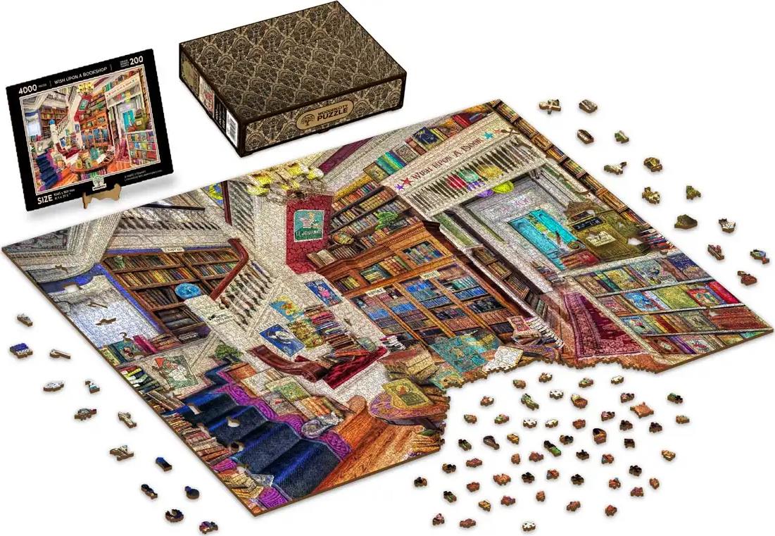 WOODEN CITY Drevené puzzle Priania v kníhkupectve 4000 dielikov