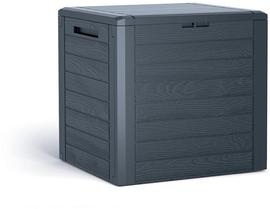 Prosperplast Záhradný box Woodebox antracit 140 l