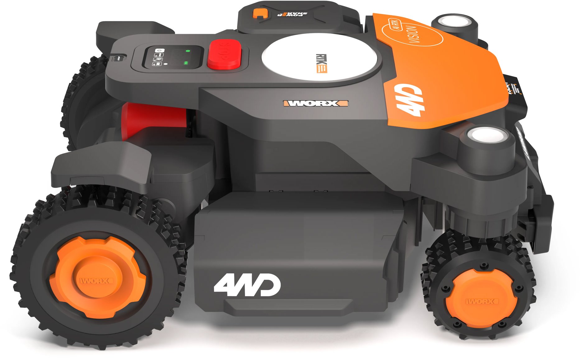 WORX Robotická kosačka WR341 Vision Cloud 4WD 1000 m2 (RTK + AI V-SLAM Stereo)