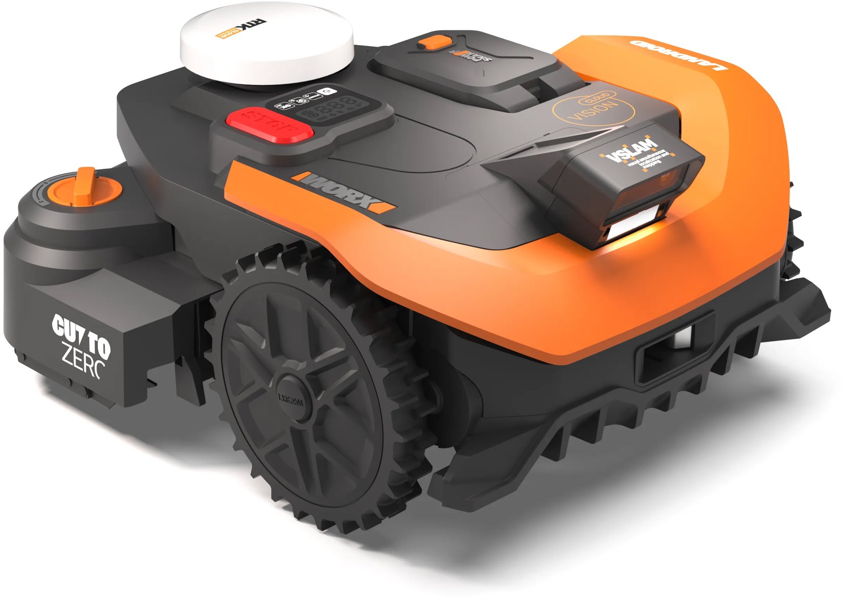 WORX Robotická kosačka WR330 Vision Cloud 3000 m2 (RTK + AI V-SLAM Stereo + Cut-to-Zero)