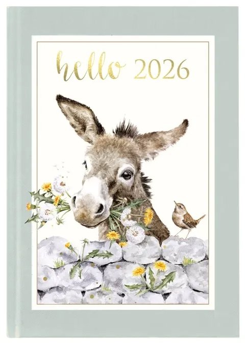 Wrendale Designs Týždenný diár 2026 Somárik