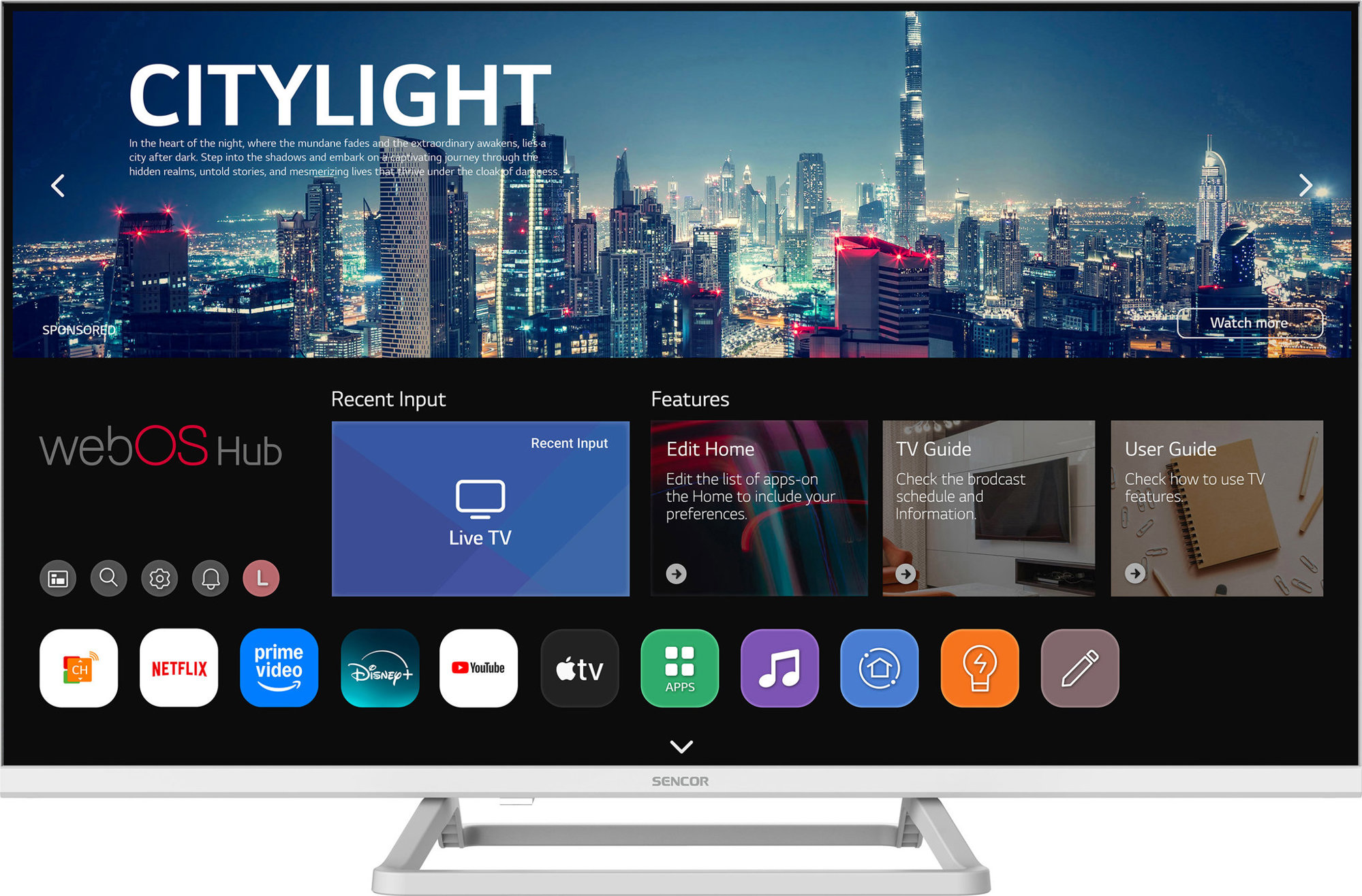 32" Sencor SLE 32S841BW