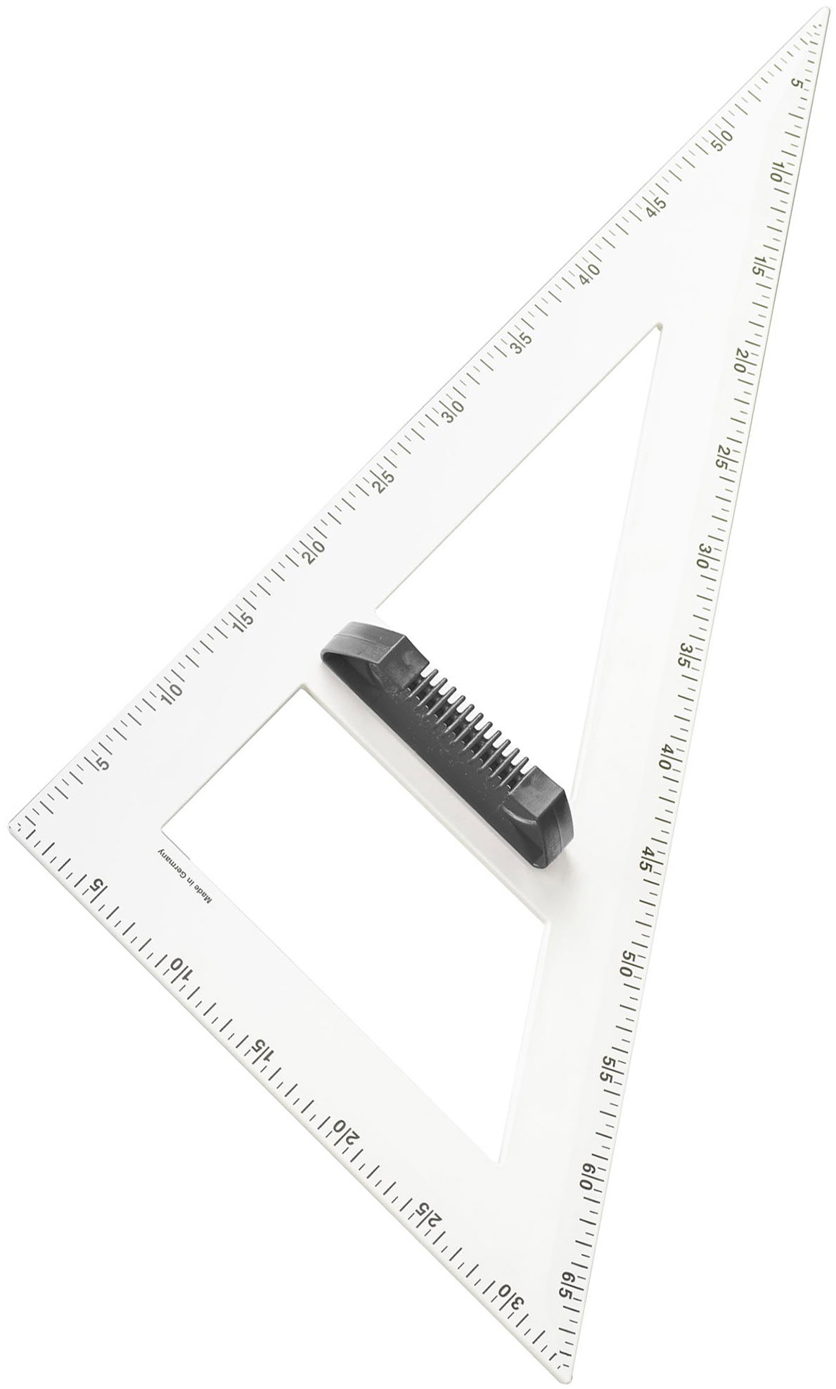 WISSNER magnetický tabuľový trojuholník 60°, 60 cm, biely