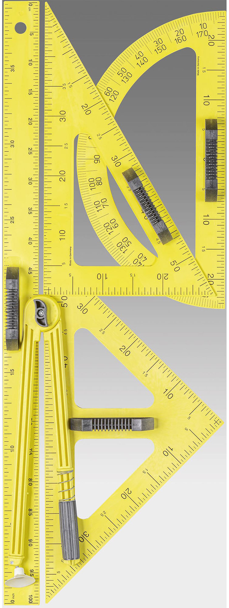 WISSNER súprava tabuľových rysovacích pomôcok, žutá