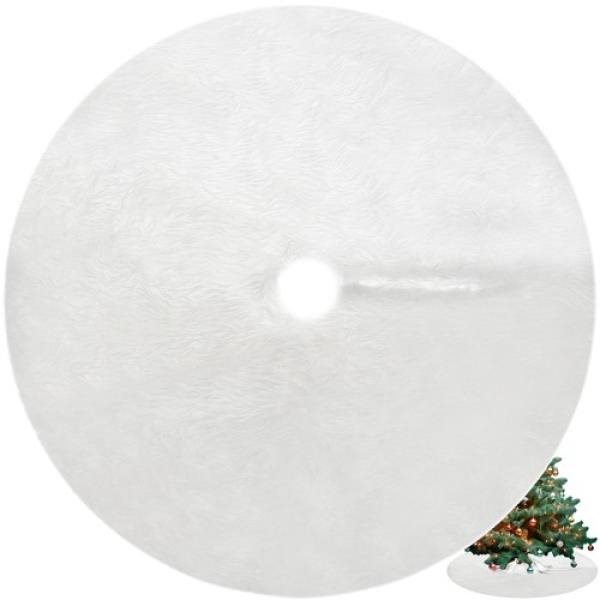 ISO Vianočná dekorácia – podložka pod vianočný stromček, biela, 78 cm