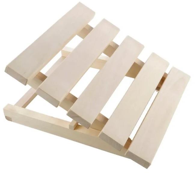 ELIGA Podhlavník do sauny drevený, 400 × 370 mm, plynulo nastaviteľný