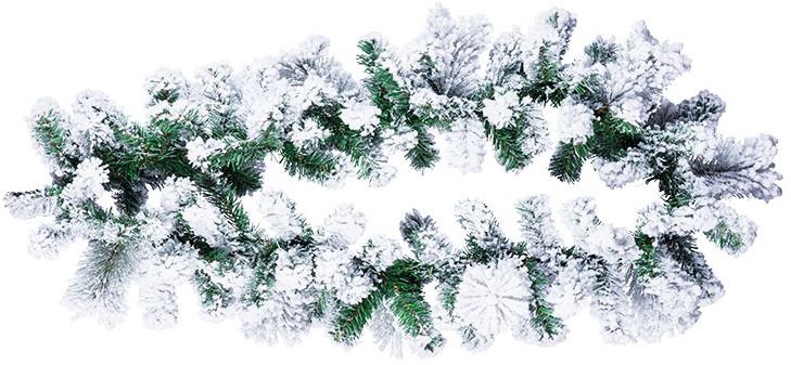 DECOLED Girlanda 540 cm, pr. 17 cm, zasnežená