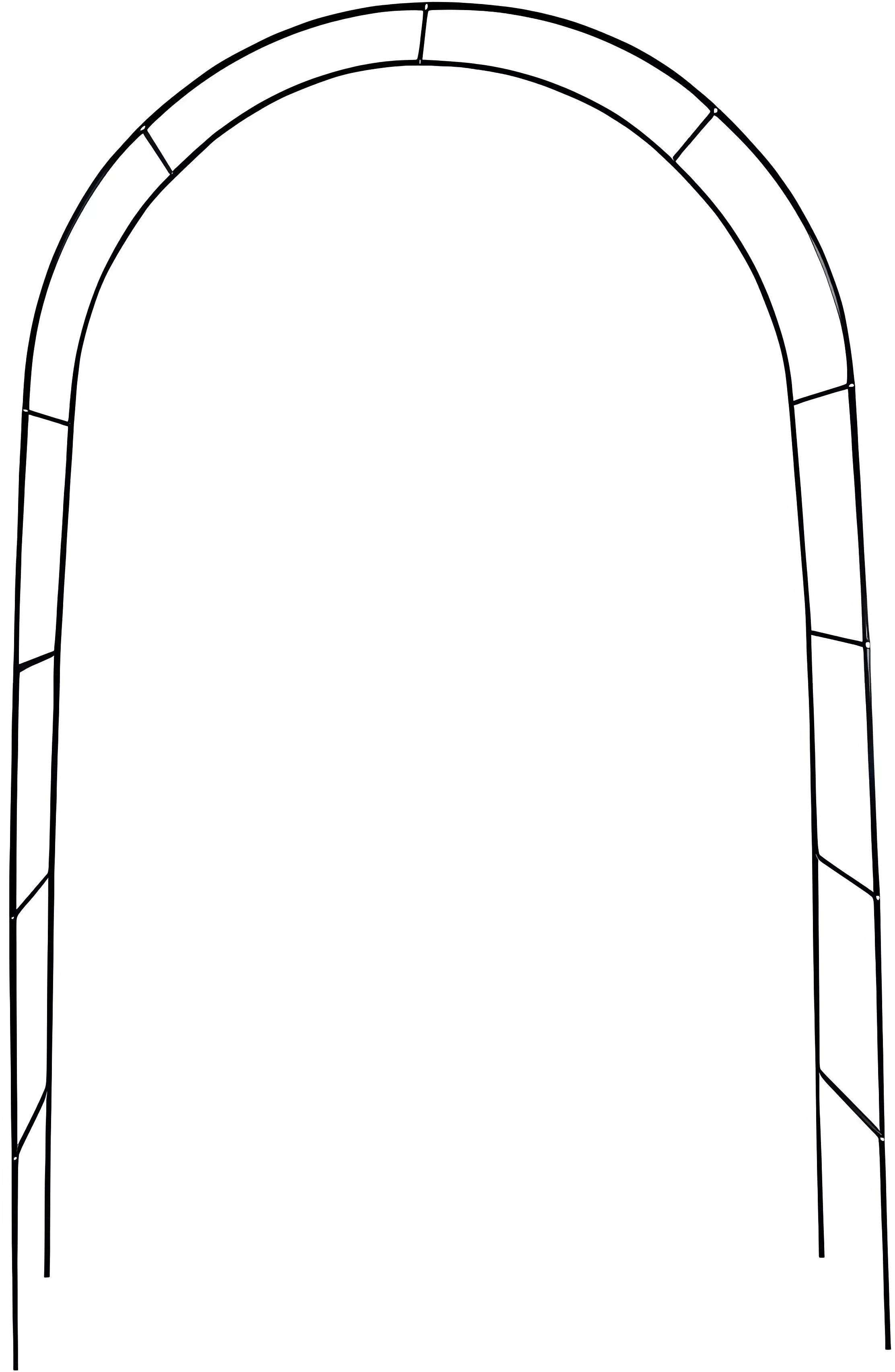 ISO 1719 Záhradný oblúk 240 × 140 × 38 cm