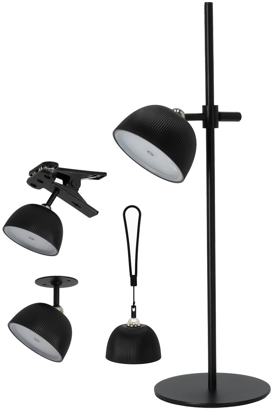 KOBI Light Stolná lampička LED Lizbona 3,5 W CCT 4 v 1 čierna