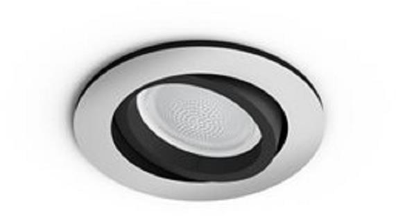 Philips Hue Centura GU10 White and Color Ambiance stropné podhľadové svietidlo, hliníkové
