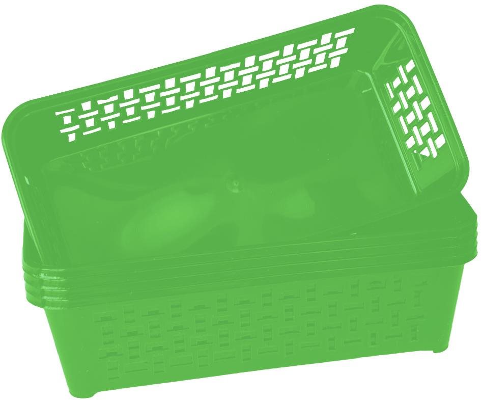 DuraHome Súprava košíkov DOMINO 1, zelená, 5 ks