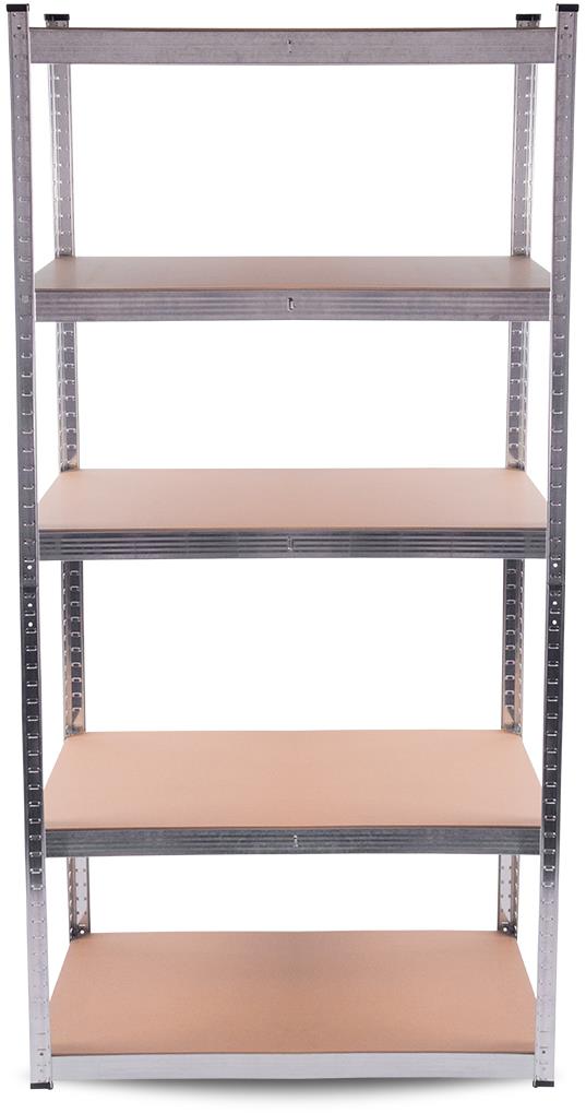 Aga Kovový regál 180 × 90 × 40 cm, 5 políc, 2 ks