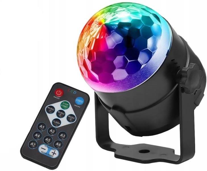 Verk 12268 LED disko guľa s diaľkovým ovládaním