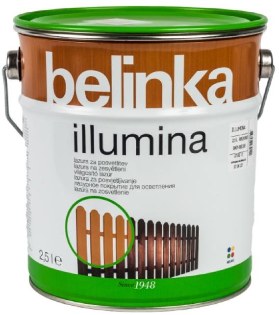 KANSAI HELIOS Belinka zosvetľovacia lazúra Illumina 2,5l borovica