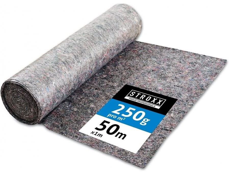 STROXX Maliarsky zakrývací filc, rolka 50 m, 250 gramov/m2