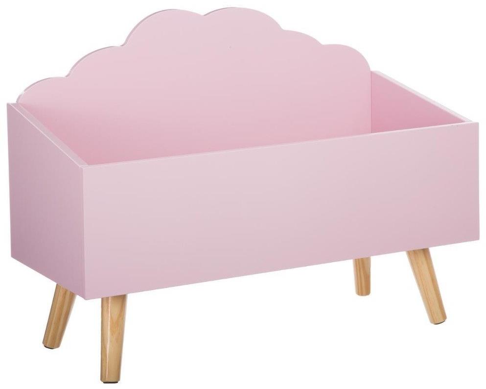 Atmosphera for Kids Schowek kufor na hračky, ružový, 58 × 28 × 45 cm