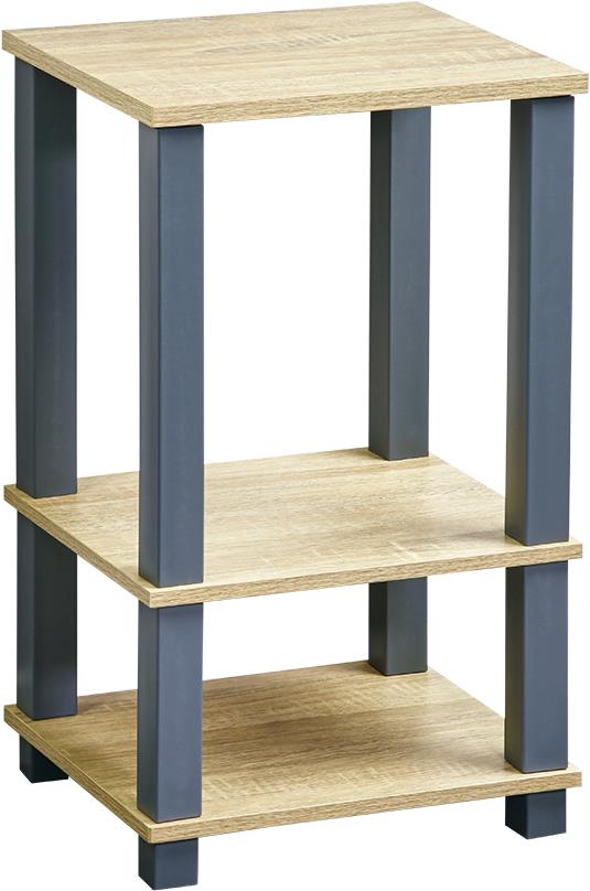 KESPER Regál policový Blue 3 police, plast, MDF, 34 × 58,5 × 29 cm