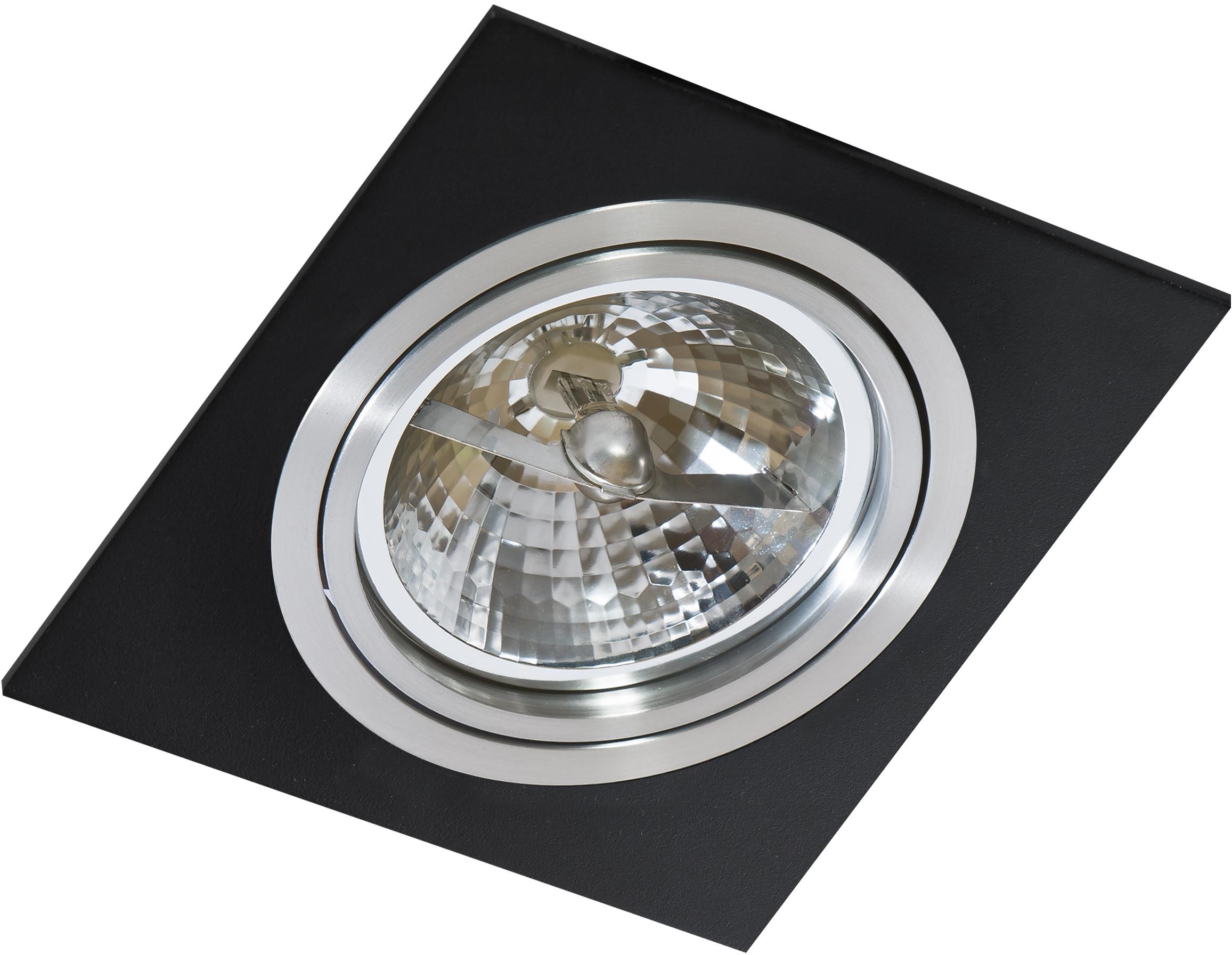 Azzardo Siro 1 Stropné podhľadové svietidlo – čierny hliník