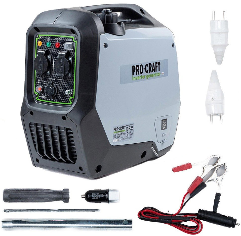 Procraft IGP25 invertorová elektrocentrála, 2 kW, 15 l