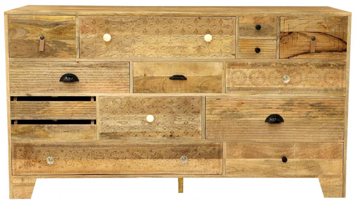 Lakšmi Komoda Manu 160 × 90 × 45 cm z mangového dreva