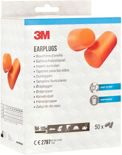 3M™ Zátkové chrániče sluchu, 50 párov v balení