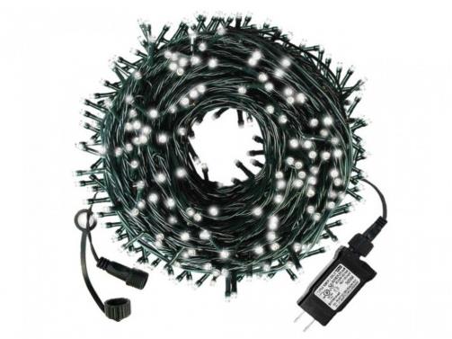 Vonkajšia reťaz 100 m (1000 LED) – studená biela