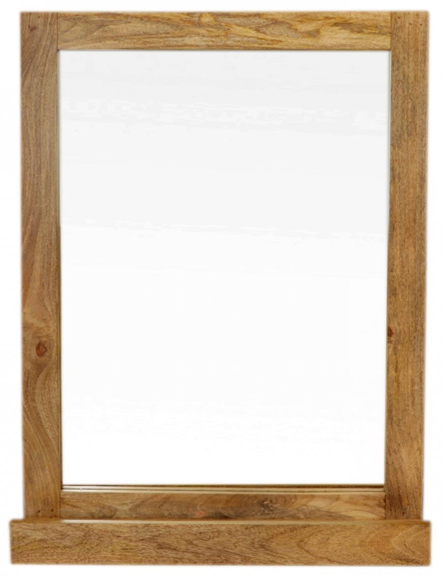 LAKŠMI Zrkadlo Hina 70 × 80 cm z mangového dreva