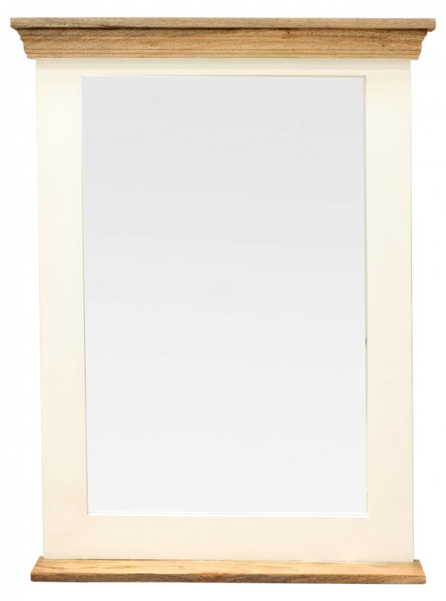 LAKŠMI Zrkadlo Retro 70 × 90 cm z mangového dreva