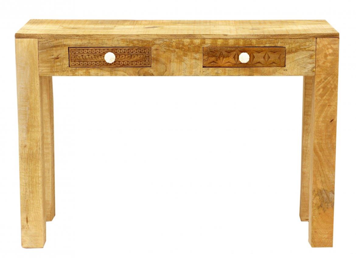 LAKŠMI Konzolový stôl Manu 110 × 76 × 40 cm z mangového dreva