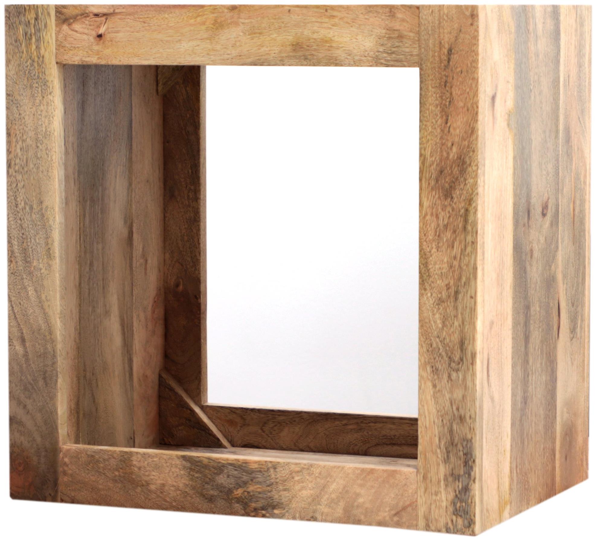 LAKŠMI odkladací stolík Hina 50 × 50 × 35 cm z mangového dreva – Mango Natural