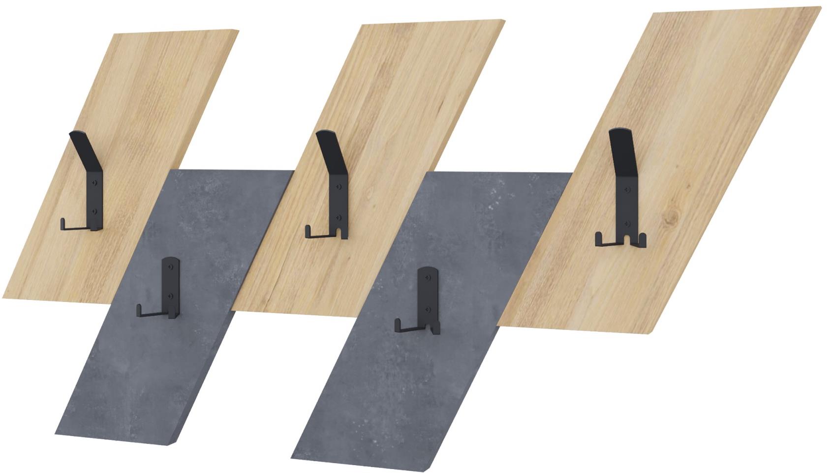 Houseland Livy Predsieňový vešiak dub zafírový/retro sivý