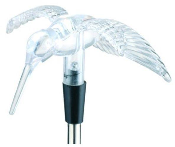 Entac Záhradná solárna lampa LED kolibrík 77 cm