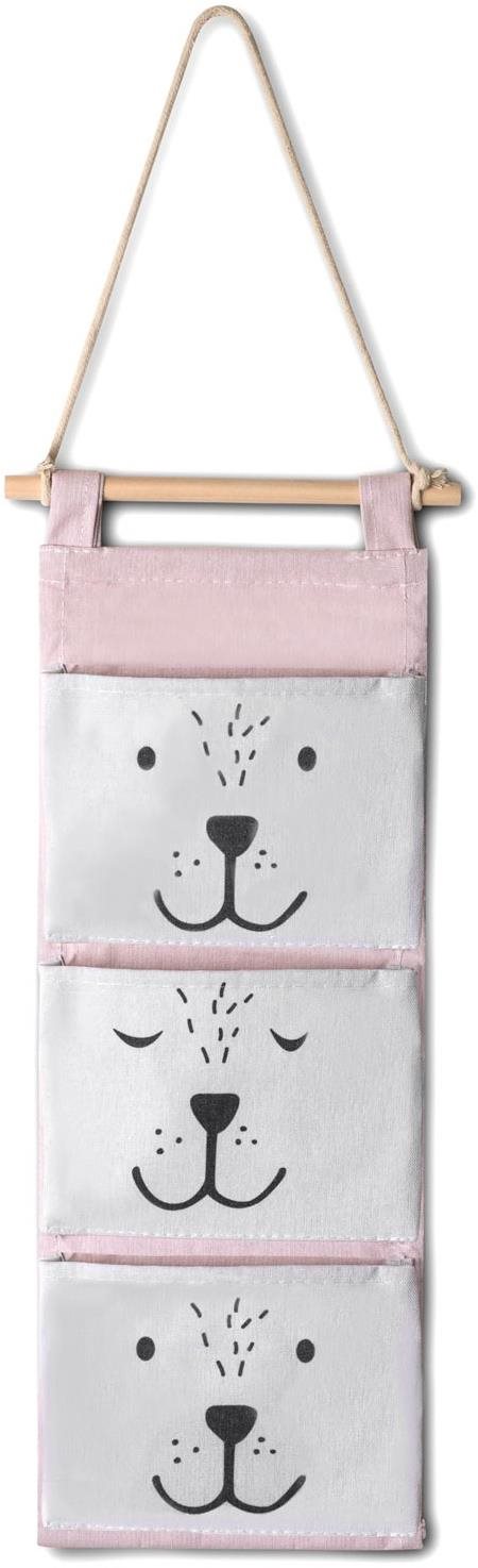 Nukido Závesný organizér na hračky, ružový