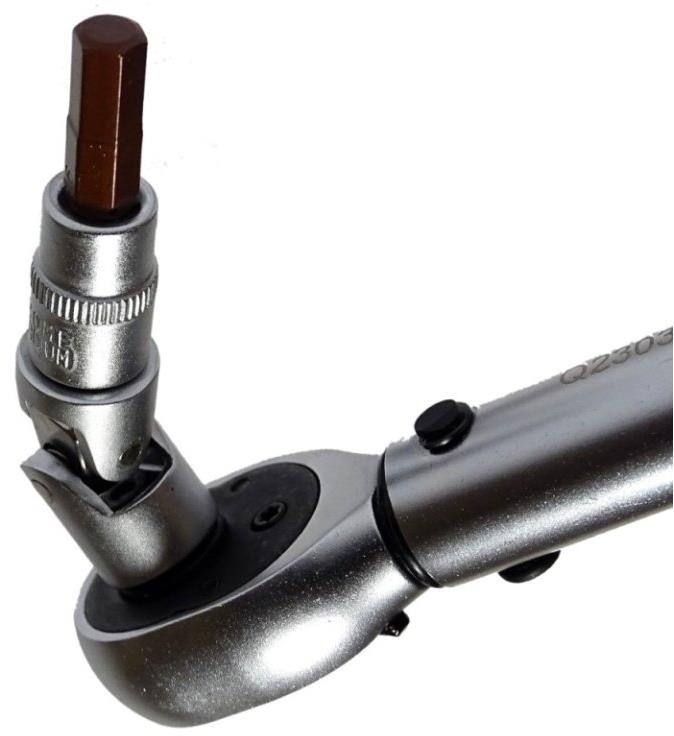 Quatros Momentový kľúč 2 – 15 Nm 1/4" s certifikátom + zástrčné hlavice QS59002