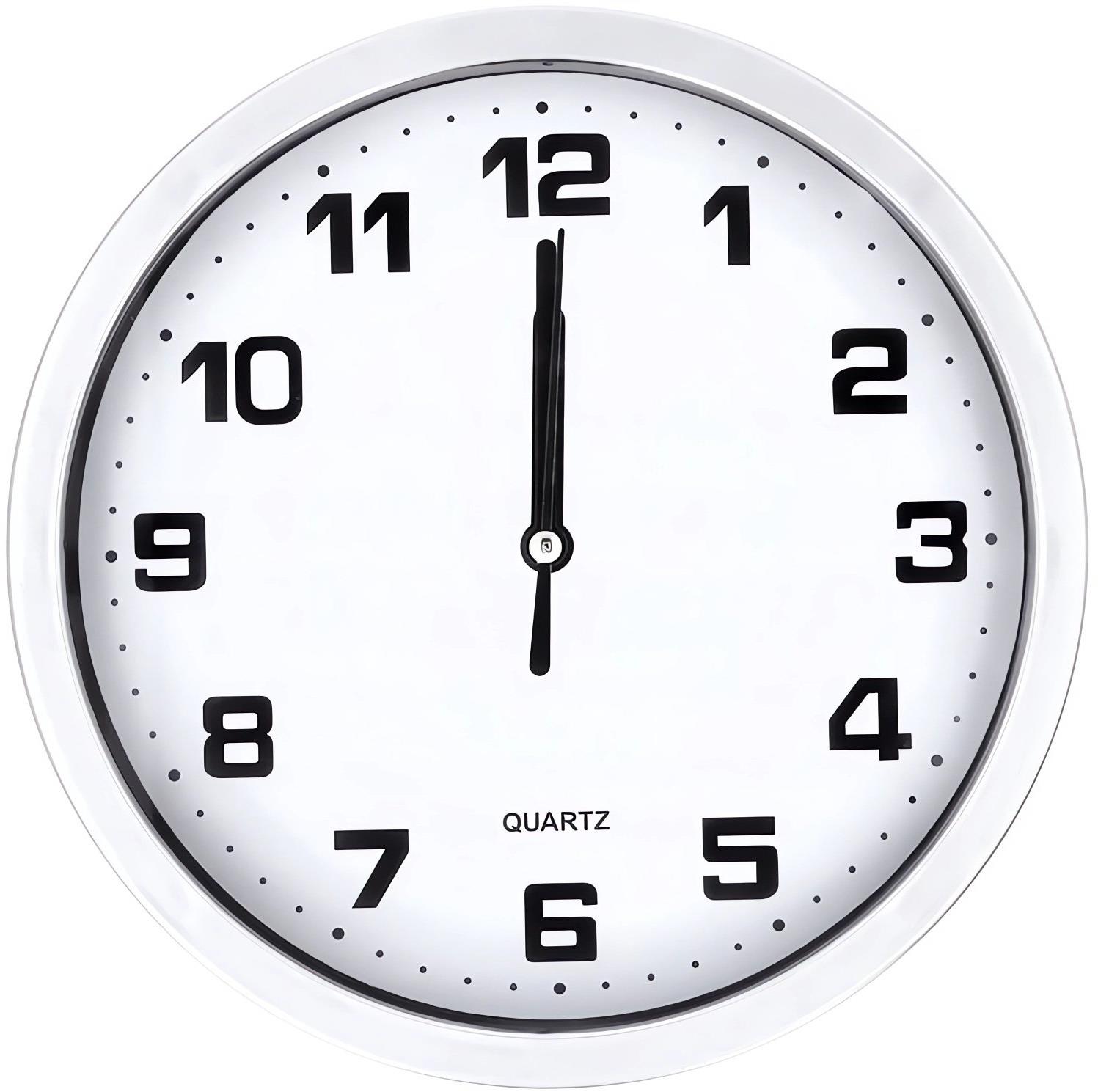 Verk 27067 Nástenné hodiny analógové 20 cm strieborné