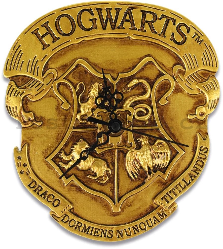 Harry Potter: Classic Crest Hogwarts – nástenné hodiny