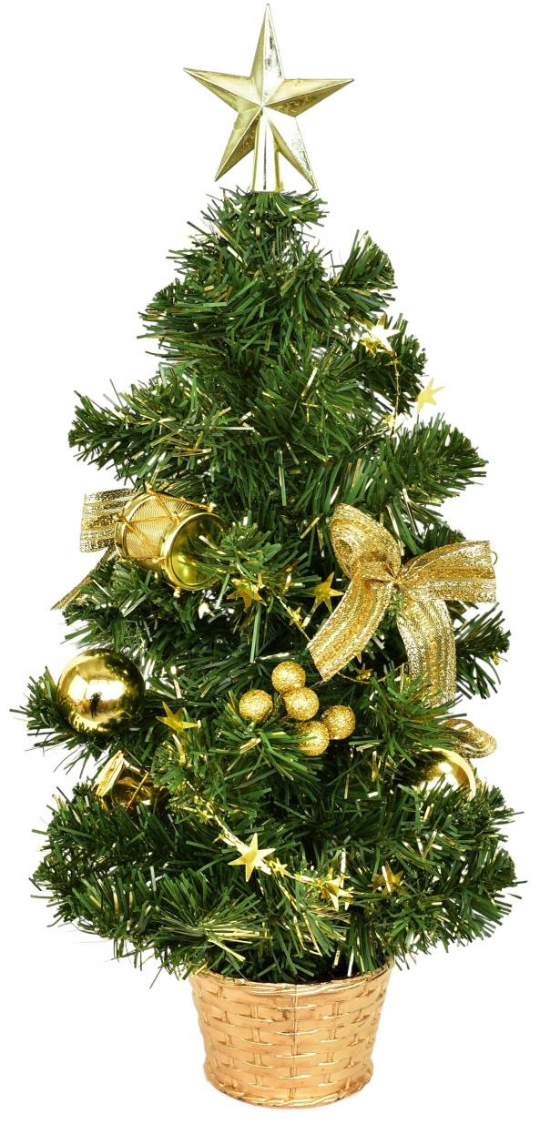 Dommio Stromček s hviezdou zdobený zlatý 45 cm